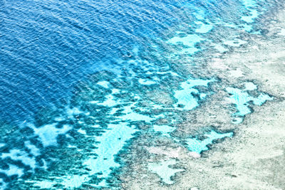 High angle view of swimming pool