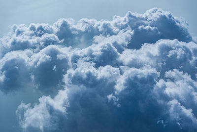 Low angle view of clouds in sky