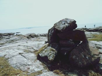 Rocks on sea shore