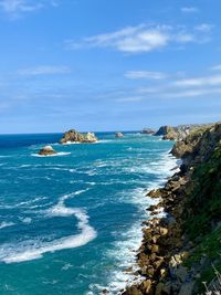 Scenic view of sea against sky