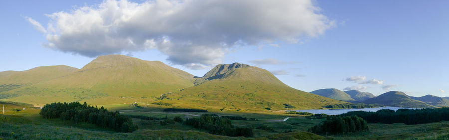 Panoramic view of landscape against sky