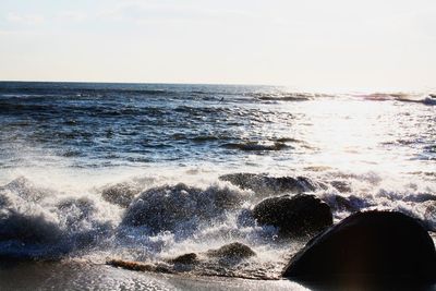 Scenic view of sea against sky
