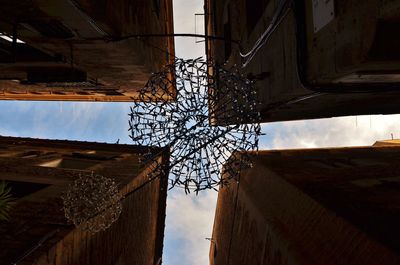 Low angle view of building against sky