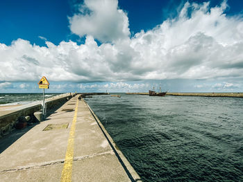 Panoramic view of sea against sky