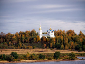 View of church against cloudy sky