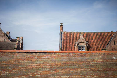 Low angle view of building against sky