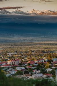 High angle view of cityscape