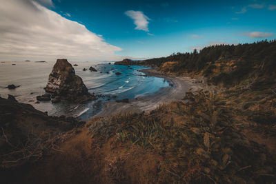 Scenic view of sea against sky