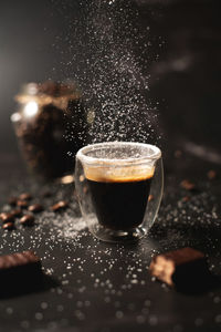 Close-up of drink on table