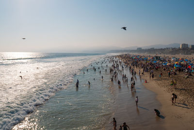 Group of people on beach