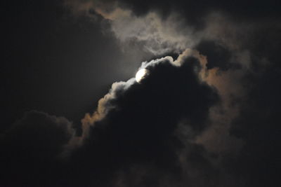 Low angle view of cloudy sky