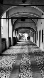 Empty corridor in building