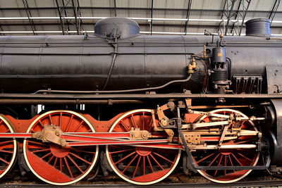 Train at railroad station platform