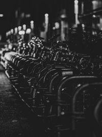 Close-up of bicycle wheel
