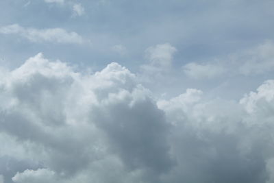 Low angle view of clouds in sky