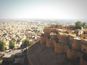 High angle view of cityscape