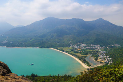 Aerial view of landscape
