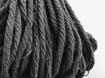 Close-up of rope against clear sky