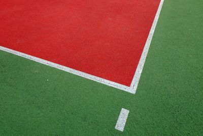 Red ball on field