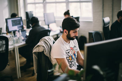 People working in office