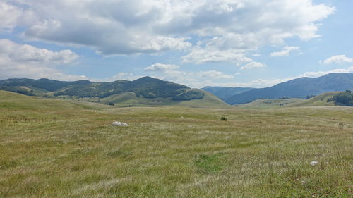 Scenic view of landscape against sky