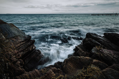 Scenic view of sea against sky