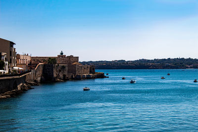 The coast of ortigia is its fort