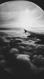 View of sea against cloudy sky