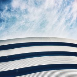 Low angle view of modern building against sky