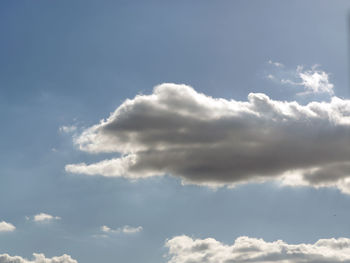 Low angle view of clouds in sky