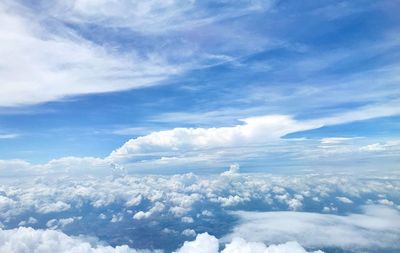 Low angle view of clouds in sky