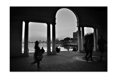 People walking in a city