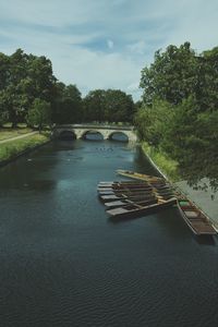 Bridge over river against sky