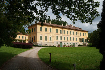 Buildings in park