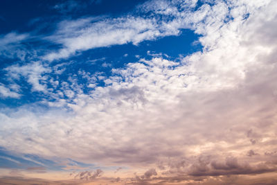 Low angle view of clouds in sky