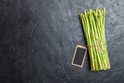 High angle view of vegetables against white background