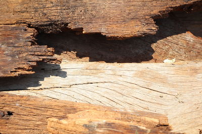 High angle view of rock formation