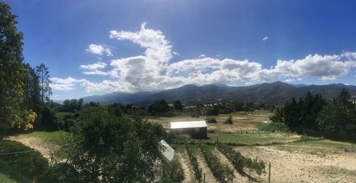 Scenic view of landscape against sky