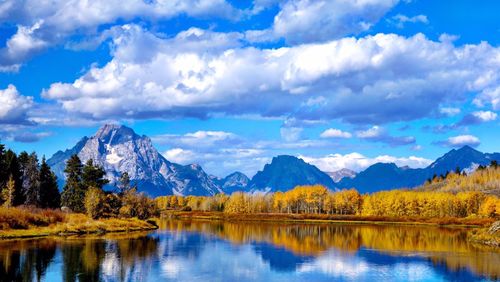 Scenic view of lake