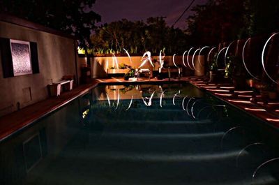 View of trees at night