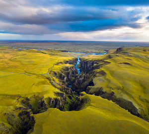 Scenic view of landscape against sky