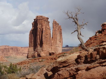 View of rock formations