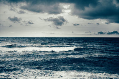 Scenic view of seascape against sky