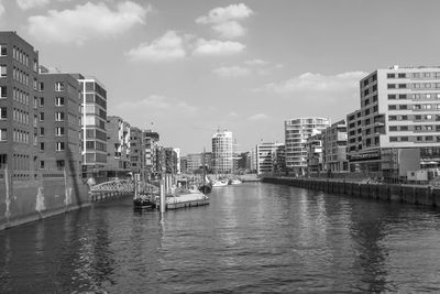 View of buildings in background