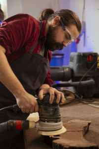 Man working at workshop