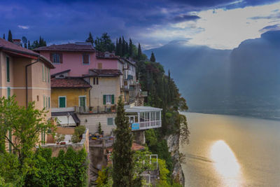 Panoramic view of city against sky