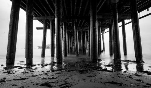 Reflection of built structure in water