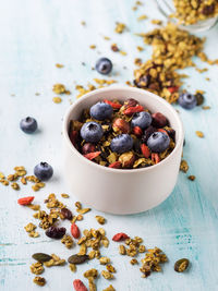 Close-up of fruits in bowl