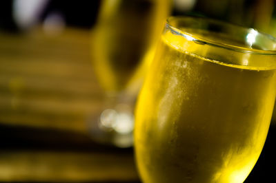 Close-up of drink on table