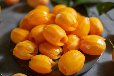 Close-up of tomatoes on table